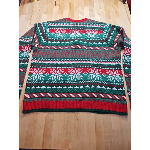 Dinosaur T-Rex Ugly Christmas Sweater 33 Degrees Men's Size XXL - Picture 15 of 16